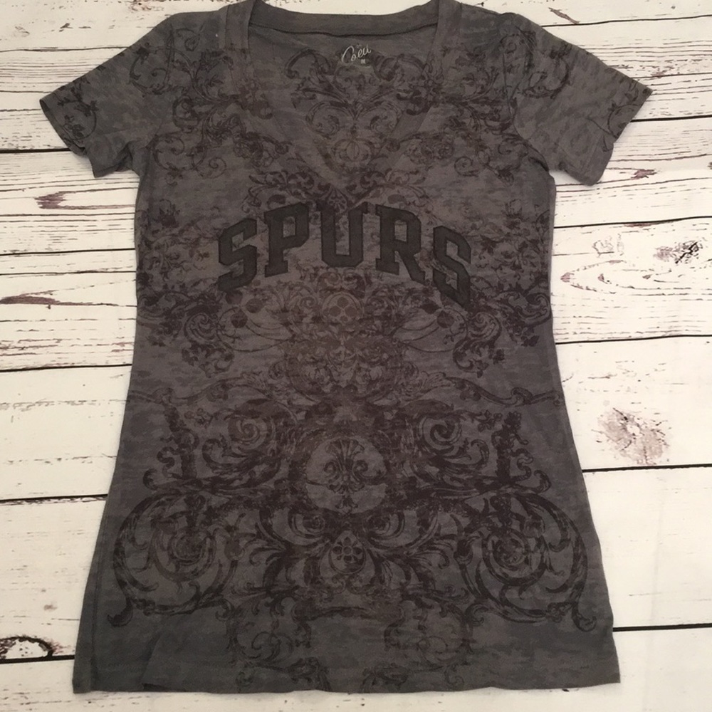 NWOT Scroll Printed Spurs Shirt - Picture 2 of 6